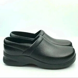 Klogs closed back clogs 9 black leather slip on